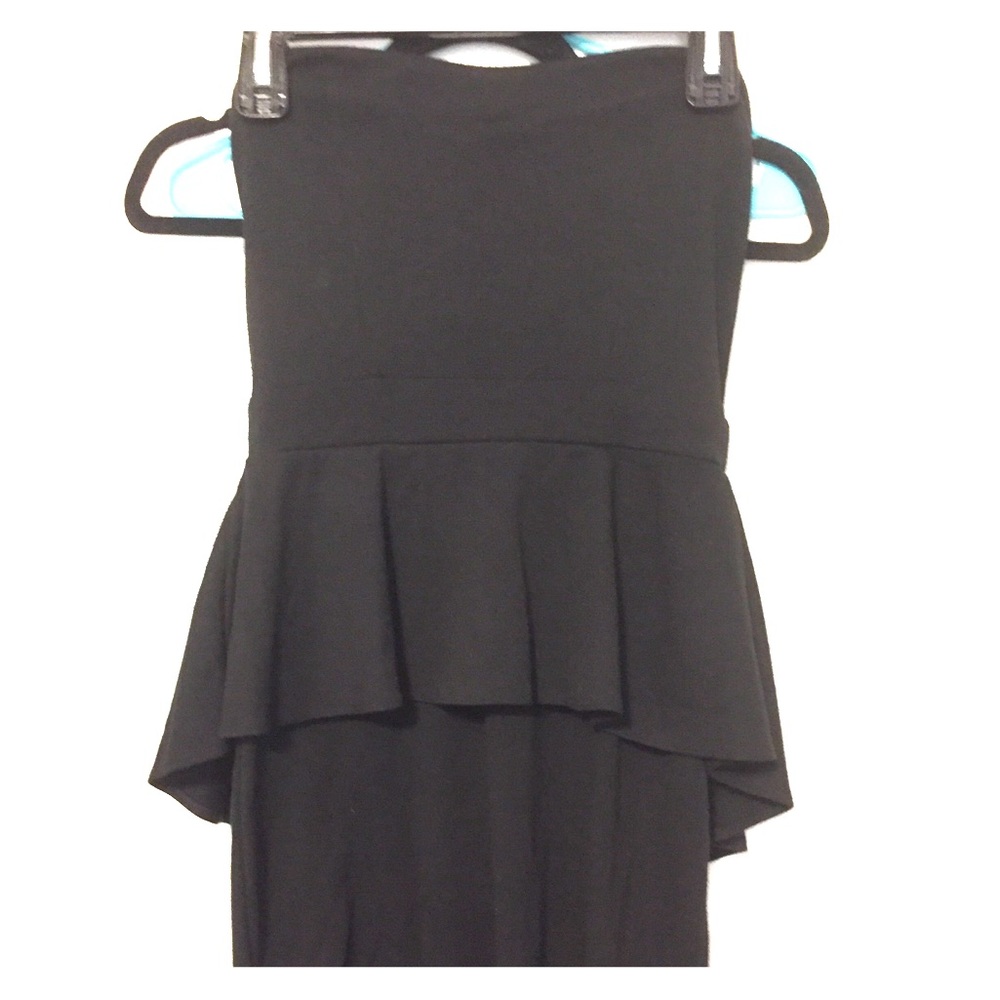 Medium Black Strapless Short cocktail dress